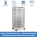 tiscover Bun Rack Cover – Transparent PVC with 4 Sided Zippers – Universal 20 Tier Sheet Pan & Speed Rack Cover – Heavy Duty, Waterproof & Dustproof Bread rack cover Bakery Rack Cover