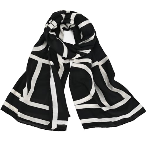 WZX Boho Scarf for Women Lightweight Floral Printed Scarves Fashion Shawl Wraps for All Season