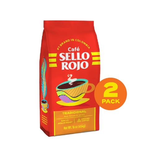 Image of Sello Rojo Tradicional Medium Roast Ground Coffee, 16 oz (Pack of 2)