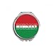 Hungary Country Flag Name Hand Compact Mirror Round Portable Pocket Glass