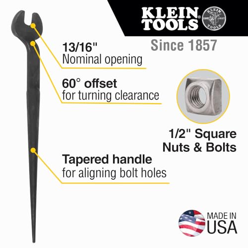 Clé Spud 13/16 Klein Tools 3220 la clé de serrage pour chantier - 3