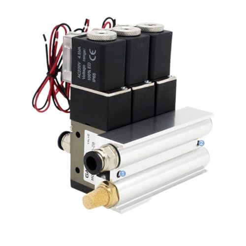 Électrovanne normalement ouverte 3V210-08-NO AC220V à silencieux pour distribution pneumatique
