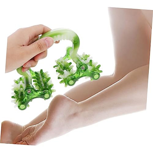 FRCOLOR 2pcs Massager Leg Massage Stick Muscle Roller Tool Body Massaging Equipment Masajeador De Pies Trigger Point Stick Back Massage Tick Guasha Roller Stick Abs Manual