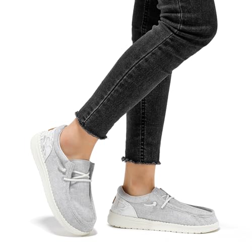 Image of STQ Orthopedic Slip on Casual Shoes for Women Plantar Fasciitis Relief Lightweight Comfy Sneakers Light Grey US 6