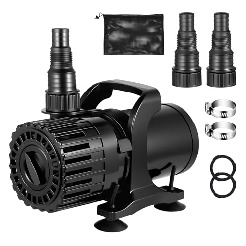 AOLTCUZ 690GPH-1800GPH Adjustable Pond Pump, 13FT Lift, 100W
