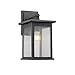 Radiance Goods Transitional 1 Light Black Outdoor Wall Sconce 14