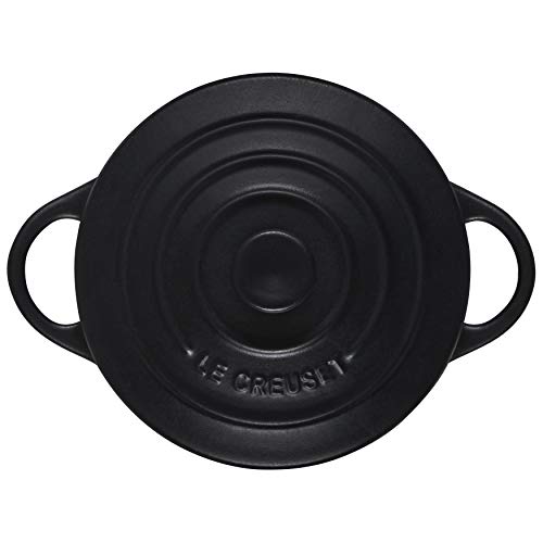 Image of Le Creuset Stoneware Mini Round Cocotte, 8 oz., Licorice
