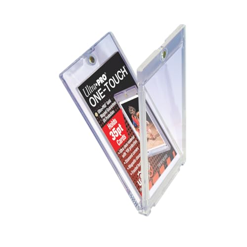 Image of Ultra Pro - 35pt Magnetic Card Holder Cases 25ct Box - Sized to fit Standard Size Cards, Protect Collectible Sports Cards, Baseball Cards, Sports Memorabilia, Durable Card Display