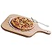 Produktbild MGCtech Quadratisches Pizza-Brett Holzpalette Mit Griff Schneiden Pizza-Schneidebrett Käsetablett Pizza-Paddel Zum Brot, Schneiden Von Obst, Gemüse (Color : Beige, Size : 14")