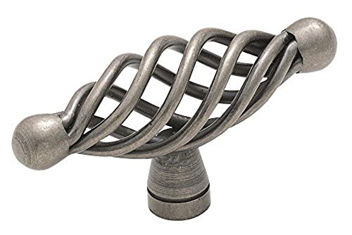 Amerock Corp Bp19321-Wn Village Classics Bp19321Wn Birdcage Oval Cabinet Knob, 38.1 Mm Projection, 2-9/16 In L, Weathered Nickel #TOP7
