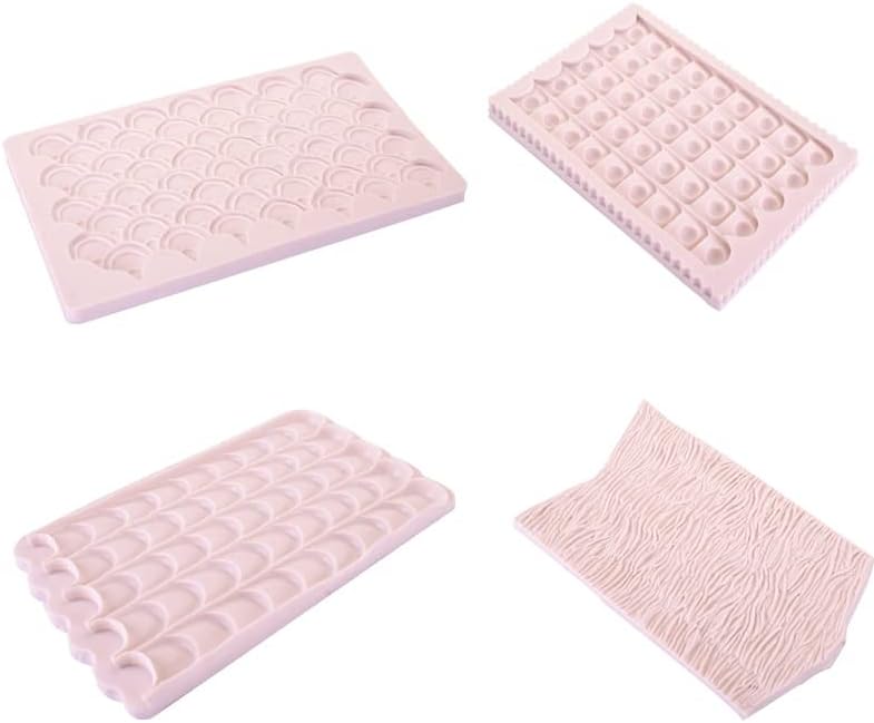 シリコンケーキ型個波状魚鱗樹皮フォールドケーキシリコーンフォンダン金型 DIY ベーキングチョコレートデコレーション