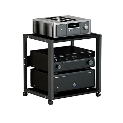 Image of Adjustable Wood Floating Shelves - Versatile Display Rack for Home Office Living Room and Studio - Black 50x40x49CM - Stylish Storage Solution