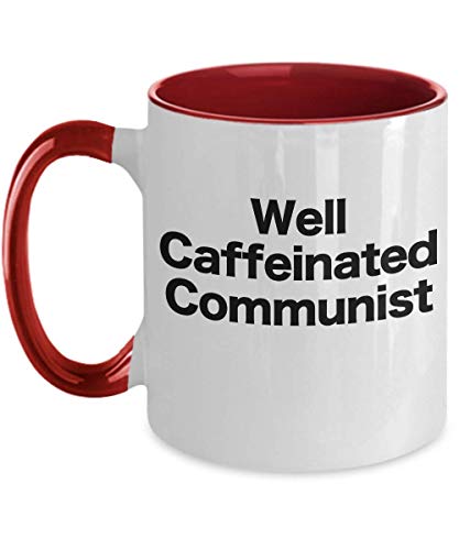 Be Wild and Free Market Communist Mug Two Tone Red Coffee Cup Communism Gifts College Professor Gift Well Caffeinated Philosophy China Russia Mexican