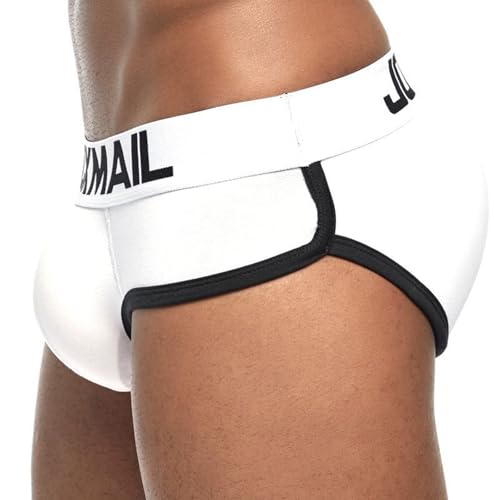 Men's Padded Shaper Shorts Sexy Boxer Panties Cotton Padded Crotch Butt Underwear 3 Detachable Pads