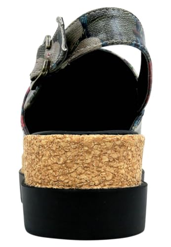 DOGO Damen Akita Sandale mit Absatz, Mehrfarbig, 39 EU