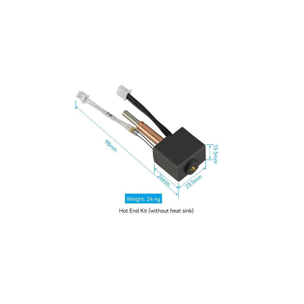 Hotend Kit Für Anycubic Kobra 3 – Inkl. Messingdüse 0,4 Mm, Heizblock, Thermistor, Silikon-Socke, Halbmontiert
