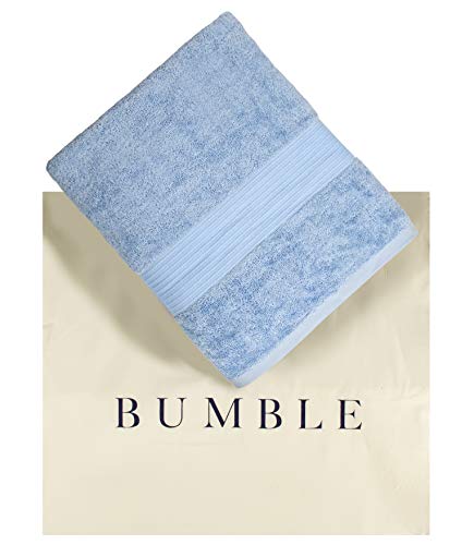 Image of Luxury Oversized Bath Towels | 650 GSM, 34 inch x 56 inch | Hotel Quality, Soft & Highly Absorbent | Quick Dry, Thick, Combed Cotton Bathroom Towels | Sky Blue - 4 Pack