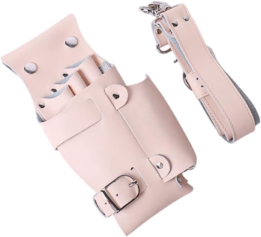 Hairdressing Tools Scissors Kit Pouch Hairdresser Scissor Holster,Barber Hair Bag, Stylist Designer Session Box pink