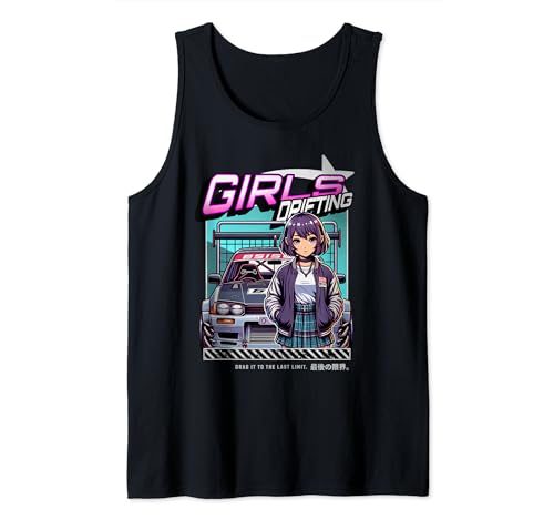 Amore jdm girl racer rosa giapponese race car drifting canotta