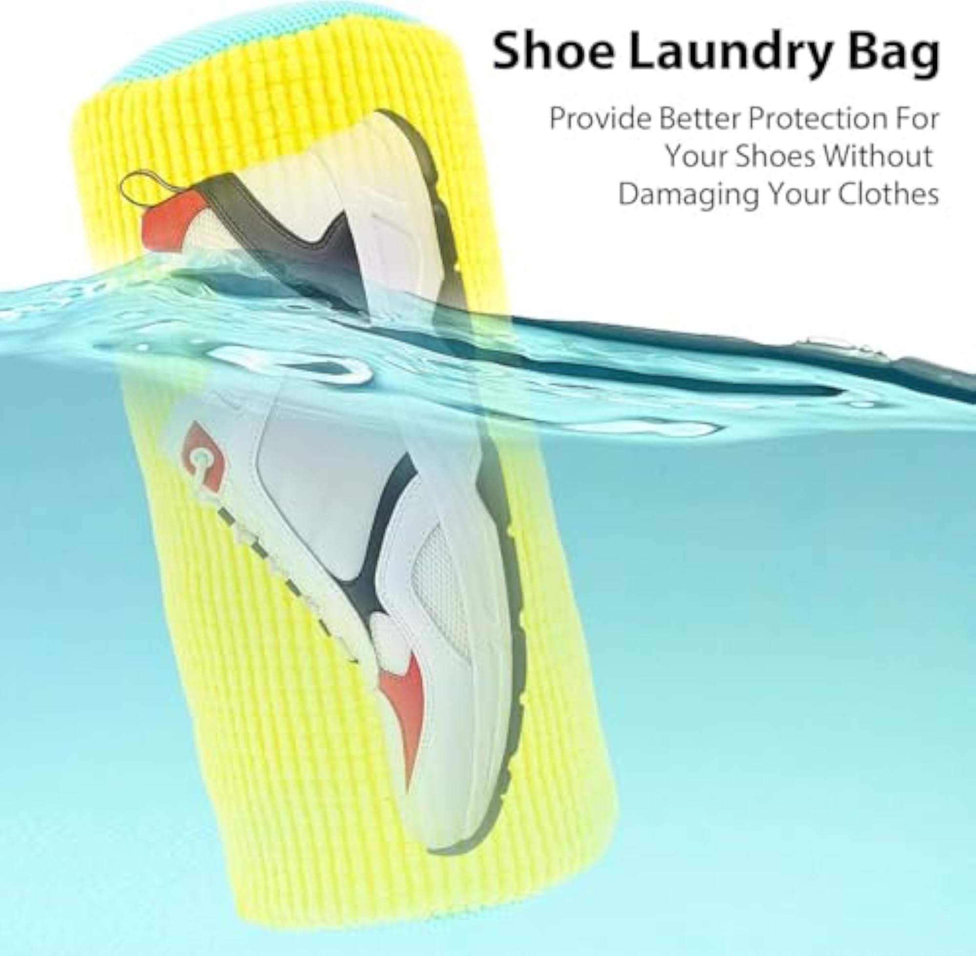 Shoe Washing Machine Bag, 360° Deep Clean for Sneakers