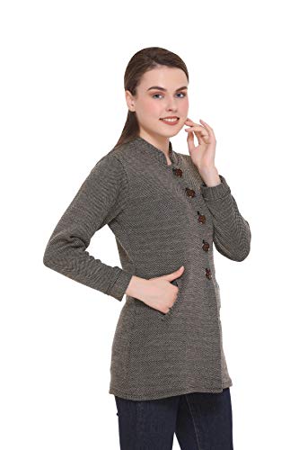 Image of ASDF Women Winter wear Woolen Sweater Cardigan Coats with Side Pockets