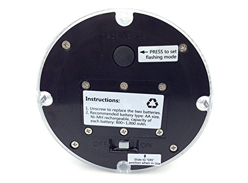 Solar Warning Light - Waterproof Solar Dock Lighting - Blue Led - Flashing 360 Degree Lighting #TOP4