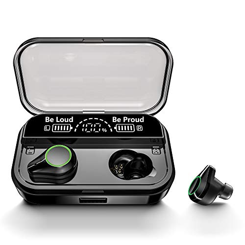 Bluetooth Headphones,HOT SMART T-10 TWS Earbuds,True Wireless Earbuds with CVC 8.0 Noise Reduction,IPX7 Waterproof Wireless Headphones, Bluetooth Earbuds with 4000mAh Charging case,LED Display