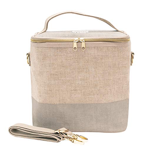 SoYoung Lunch Poche - Adult Lunch, Raw Linen, Eco-Friendly, Modern and Easy to