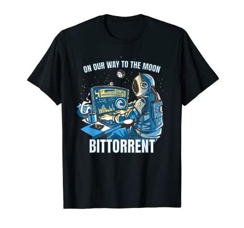 BTT Bittorrent Crypto On Our Way To The Moon Cryptocurrency T-Shirt