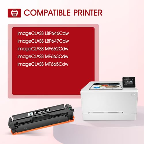 Image of 075 075H Black Toner Cartridge for Canon 075 MF665CDW MF663Cdw Toner 2 Pack | Compatible for Canon 075 Black ImageCLASS LBP646Cdw MF665CDW MF663Cdw MF662CDW MF660c LBP647Cdw LBP640c Printer High Capacity