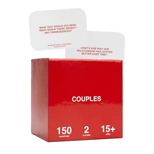 Couples Edition de We're Not Really Strangers Un juego de cartas conversacional para adultos para que las parejas fortalezcan su relación 150 preguntas y comodines para una cita nocturna con tu pareja
