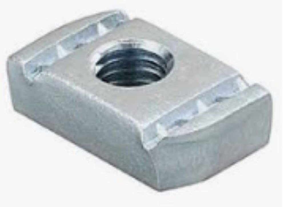 M10 Plain Channel Nut, Zinc Plated (10)