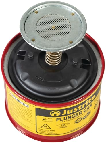 Récipient Humecteur Acier Justrite compact de 0,5 L avec dasher à ressort