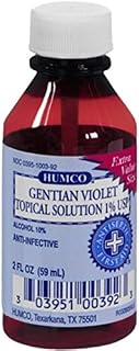 Humco Gentian Violet Topical Solution 1% USP 2 oz (Pack of 2)