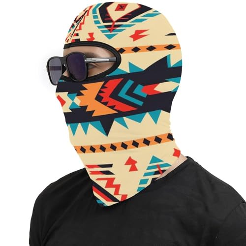 Pasamontaña térmico para hombre y mujer con estampado nativo americano, máscara facial para esquí, motocicleta y clima frío miniatura 4