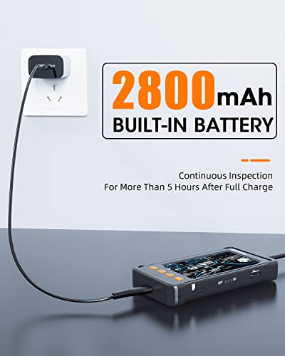 Dual-Lens Endoscope Camera,8Mm Oiiwak 4.3” Ips Screen 1080P Hd Borescope Inspection Camera, Ip68 Waterproof Snake Drain Camera With Led Lights/32Gb Card/Carrying Case (16.5Ft/5M) #TOP7