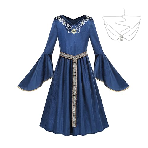 Disfraz Medieval Renacentista para Niñas 3 Piezas miniatura 1
