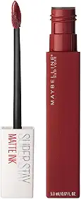 Maybelline SuperStay Matte Ink Batom Líquido Matte Longa Duração 16H com Aplicador Preciso, Não Transfere e Cor Intensa, Acabamento Matte Confortável, Cor 50 Voyager Vinho Profundo, 5ml