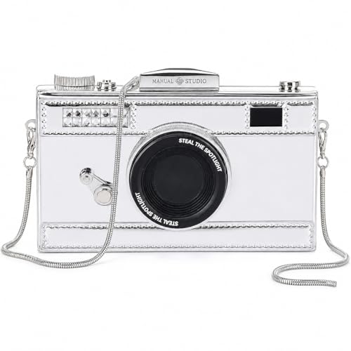 Image of QZUnique Women's Camera Shaped Casual Cross body Shoulder Handbag Purse