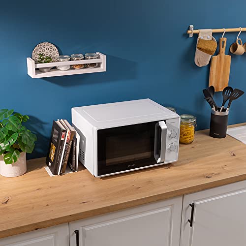 Cecotec 23 Liter Mikrowelle mit Grill Grandheat 4110 800 W auf 6 Stufen, Grill 1000 W, 3D Wave Technologie, Anti-Dirt iTech Beschichtung, Timer, Weiß mit Full Crystal Tür 4 Cecotec 23 Liter Mikrowelle mit Grill Grandheat 4110 800 W auf 6 Stufen, Grill 1000 W, 3D Wave Technologie, Anti-Dirt iTech Beschichtung, Timer, Weiß mit Full Crystal Tür