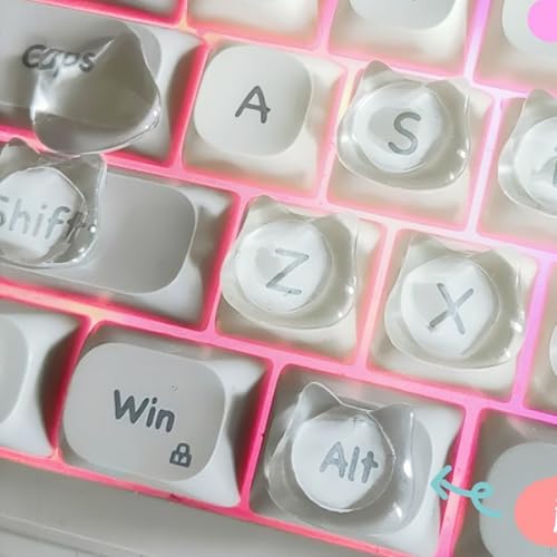 Pegatinas de teclado de burbujas elevadas para escribir cómodamente con uñas largas en PC 2