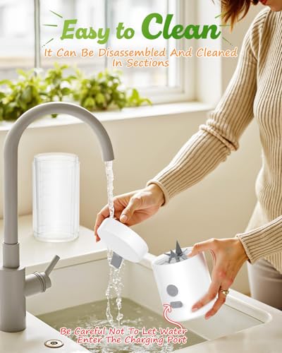 Tafunkun Portable Blender, USB Rechargeable Blender, Safety Lock, Easy to Clean, Travel-Friendly for Kitchen, Office, Gym - Image 5