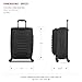 SwissGear Opulence Softside Expandable Luggage Black – 3-Piece Suitcase Set with Spinner Wheels (21/25/29) – Ideal for 2-3 Week Trips