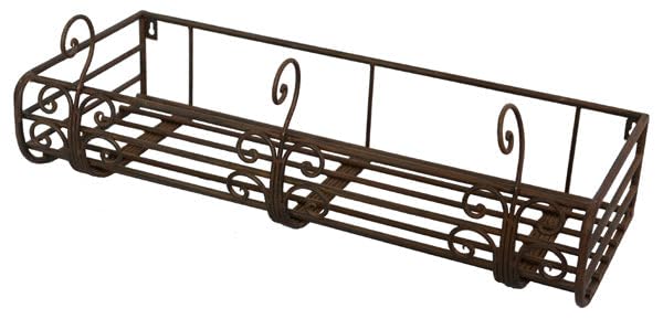 ecosoul Blumenkasten PASSIO-60 Metall Blumenwandkorb H/B/T 22/60/27 cm...