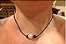 One Choker for Daughter on Leather Cord with White Single Pearl Necklace for Female Friends (15Inch Choker)