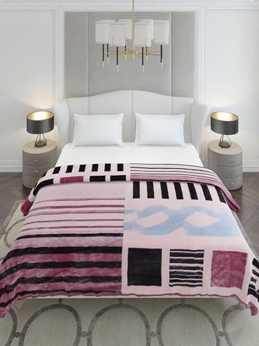 Image of Monte Carlo Double Bed Heavy Winter Blanket Gulnar 3 Ply 900 GSM | 4.7 KG (240x220 CM), Magenta