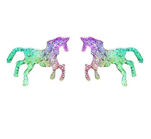 DDG EDMMS 1 Pair Earings for Girls Special Horse Style Glittering Pendant Earrings Accessories Design Earring Set Women Jewellery