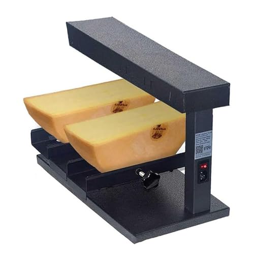 Fundidor De Queso For Raclette Eléctrico De 600 W, Parrilla For Raclette De Encimera, Máquina For Hacer Queso Con Media Rueda, Altura Ajustable For Cocina De Restaurante(A)