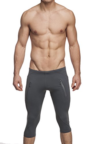 Gary Majdell Sport Men's Active Yoga Capri Pant with Front Zipping Pockets - //coolthings.us