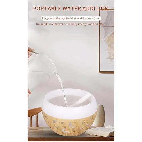 Difusor Aromático Eléctrico con Luz LED y Humidificador Ultrasonico 350ml miniatura 4